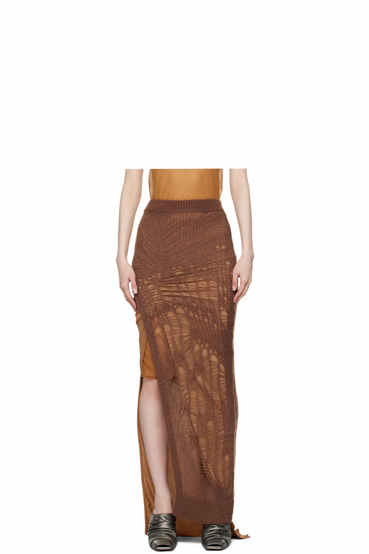 Brown Porterville Spider Ziggy Maxi Skirt