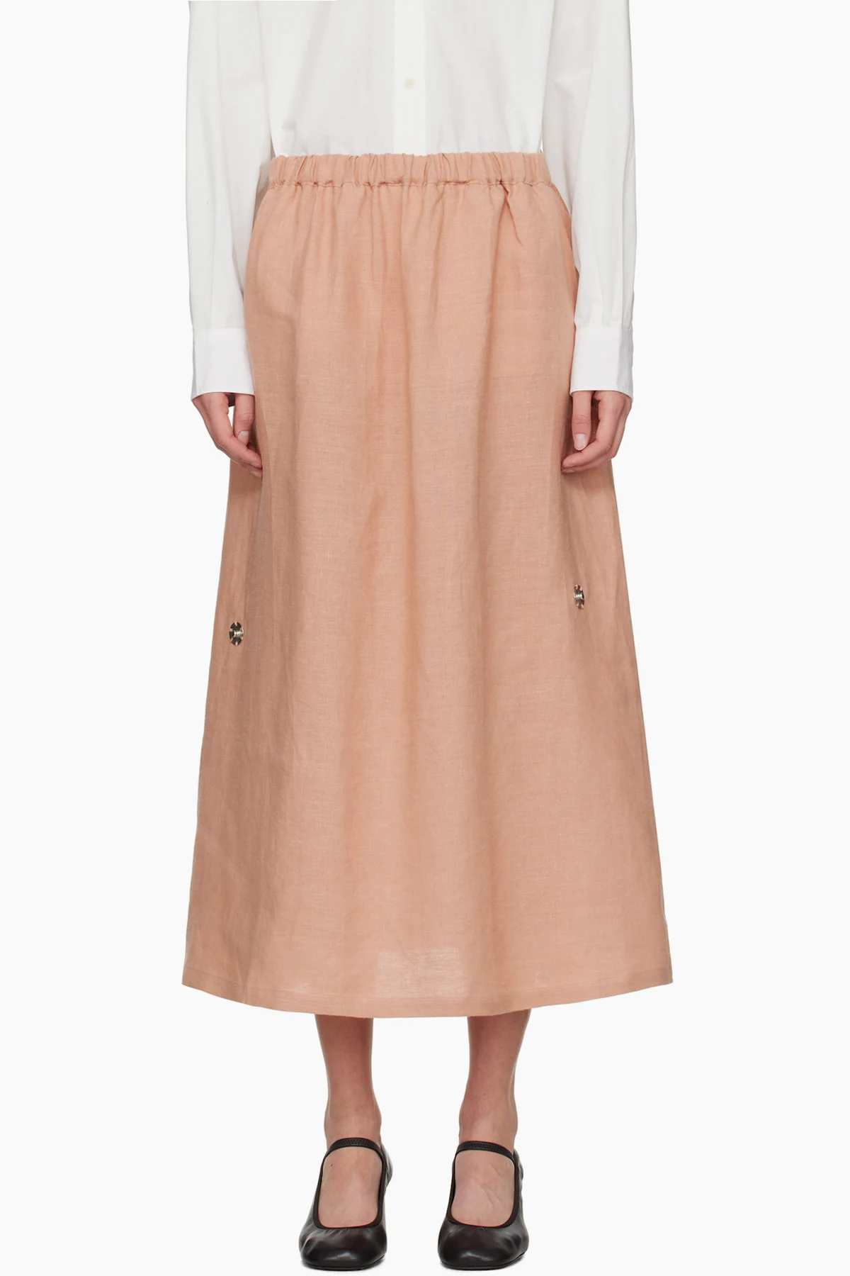 Pink Ponte Maxi Skirt