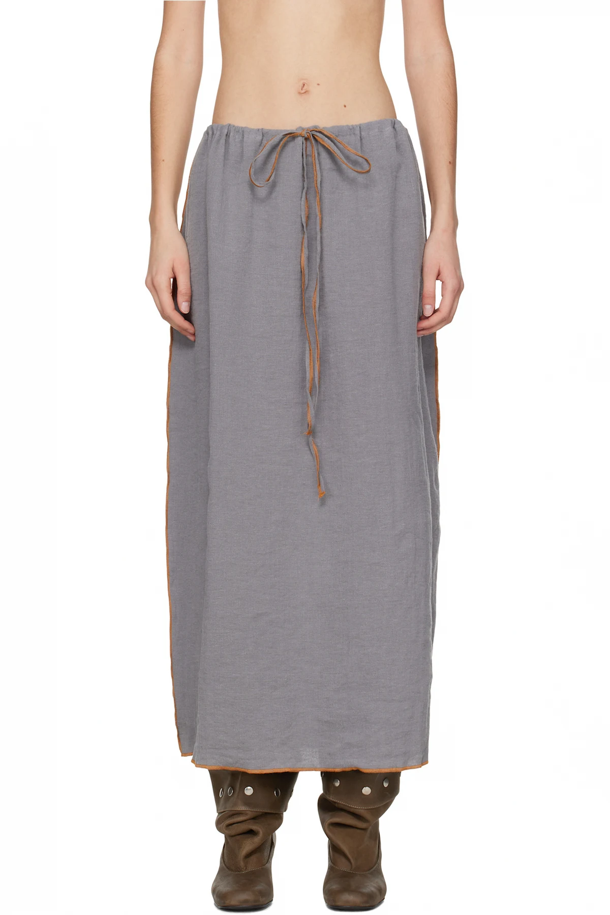 Gray Max Maxi Skirt