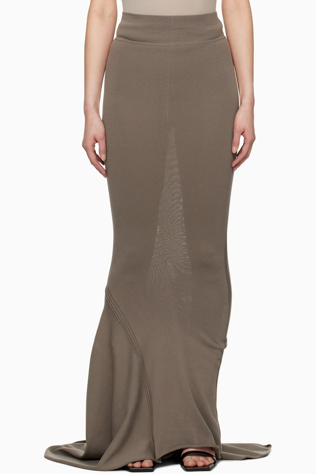 Gray Hollywood Dauphine Maxi Skirt