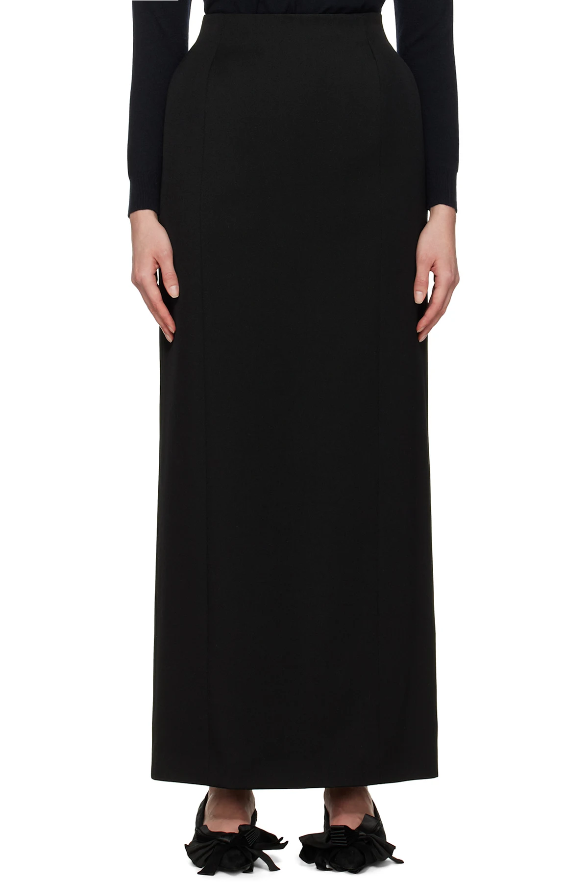 Black Hourglass Maxi Skirt