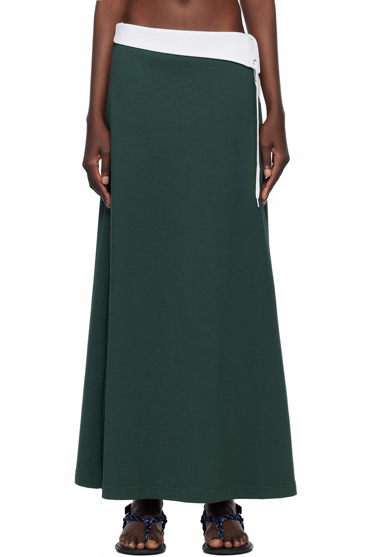 Green Polo Maxi Skirt