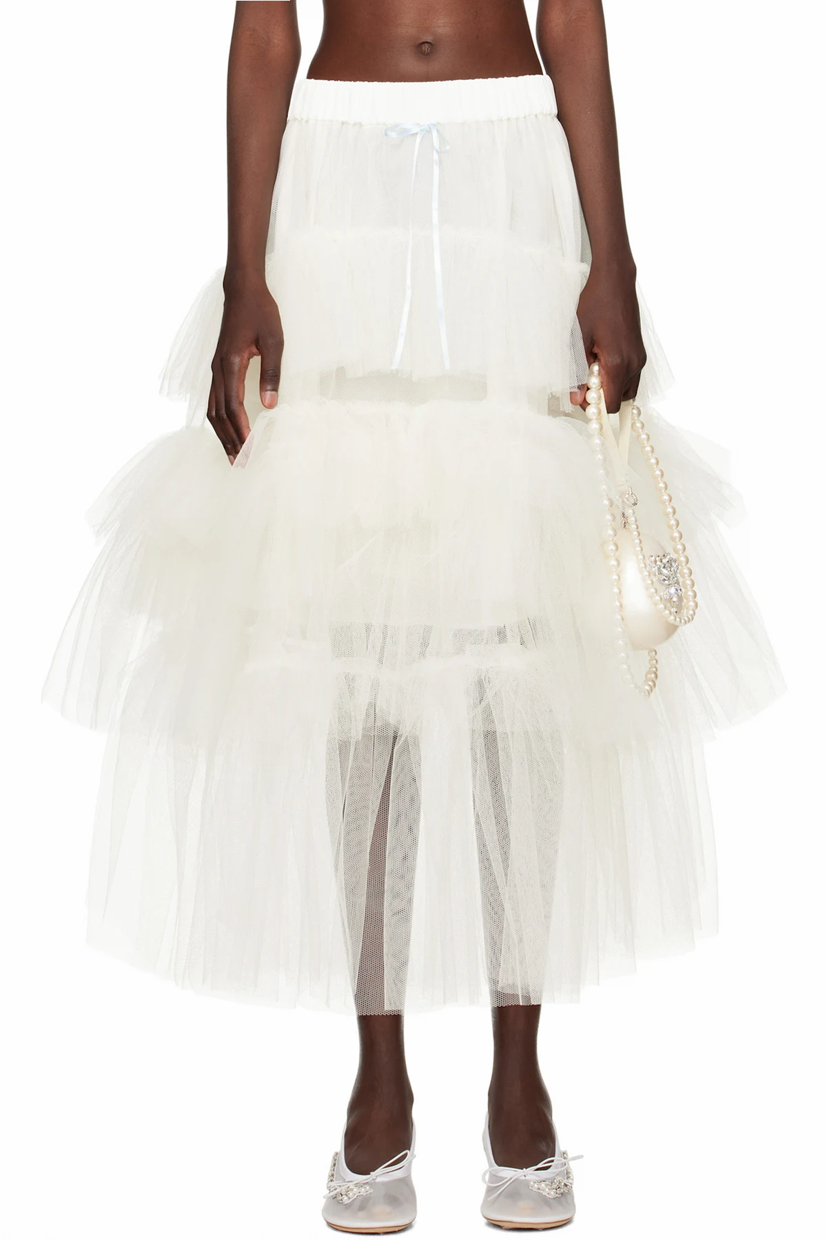 SSENSE Exclusive Bridal Capsule Tutu Maxi Skirt
