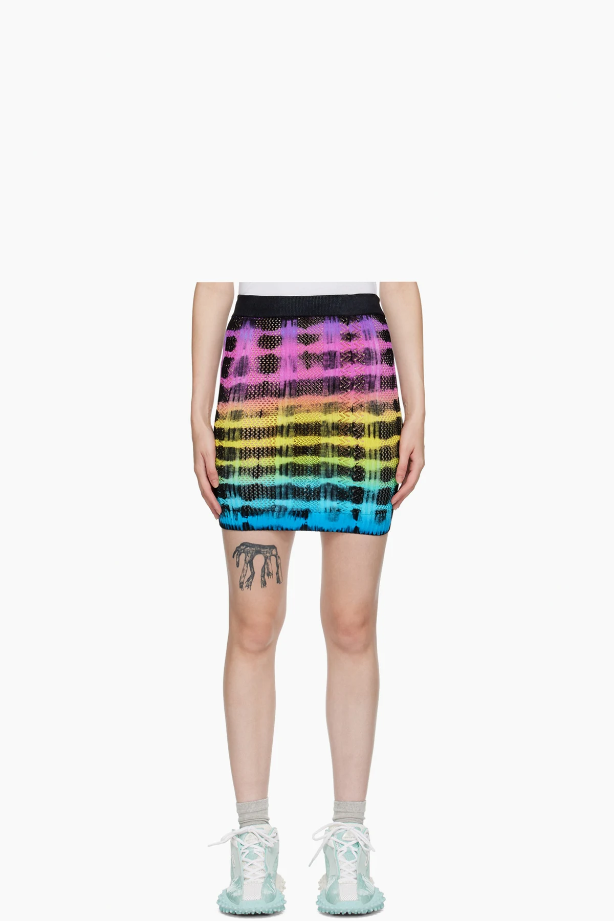 Multicolor Tie-Dye Miniskirt