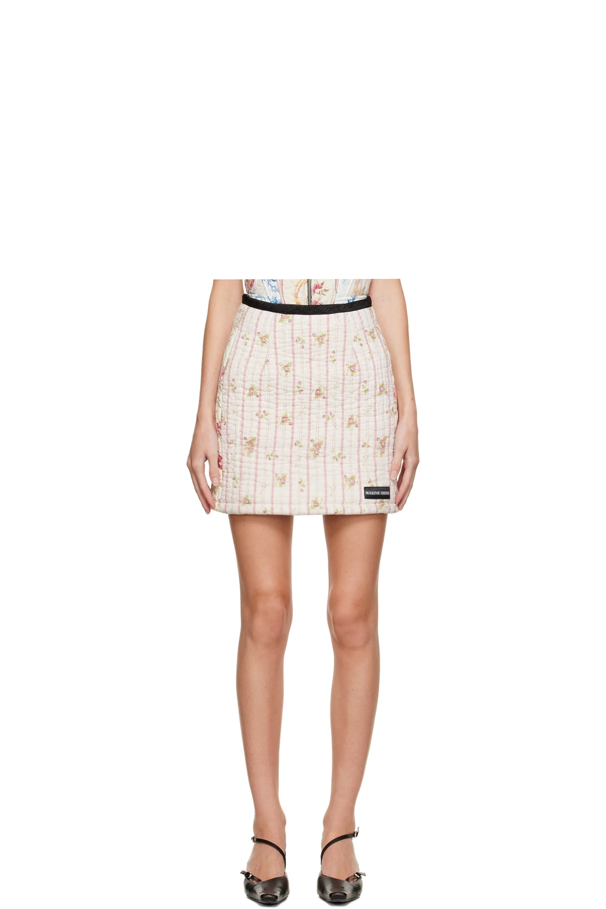 White Boutis Miniskirt