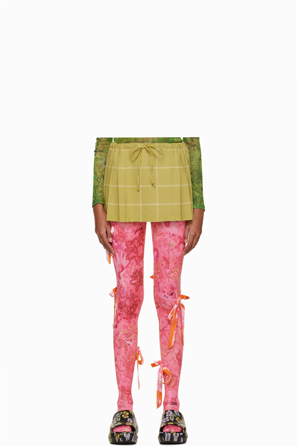 Green Thistle Miniskirt