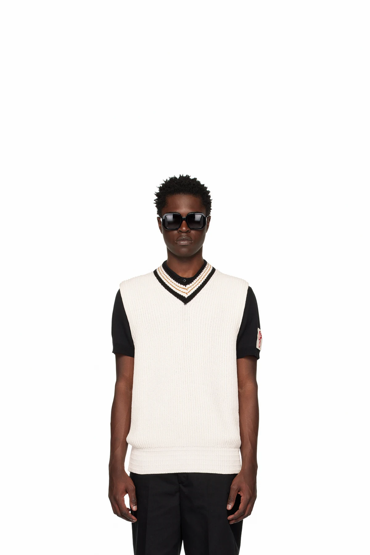 Off-White V-Neck Vest