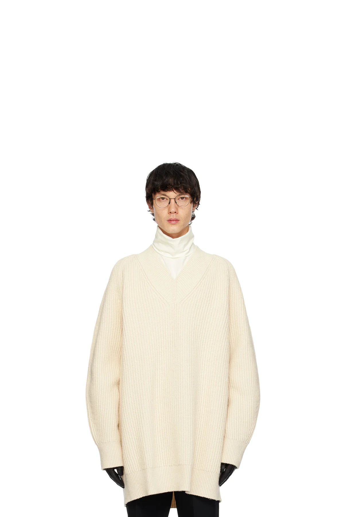 Off-White V-Neck Sweater