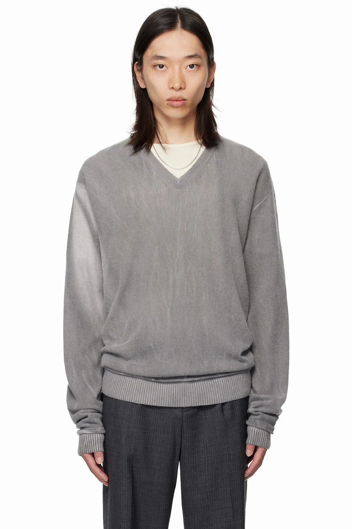 Gray Parallel Sweater