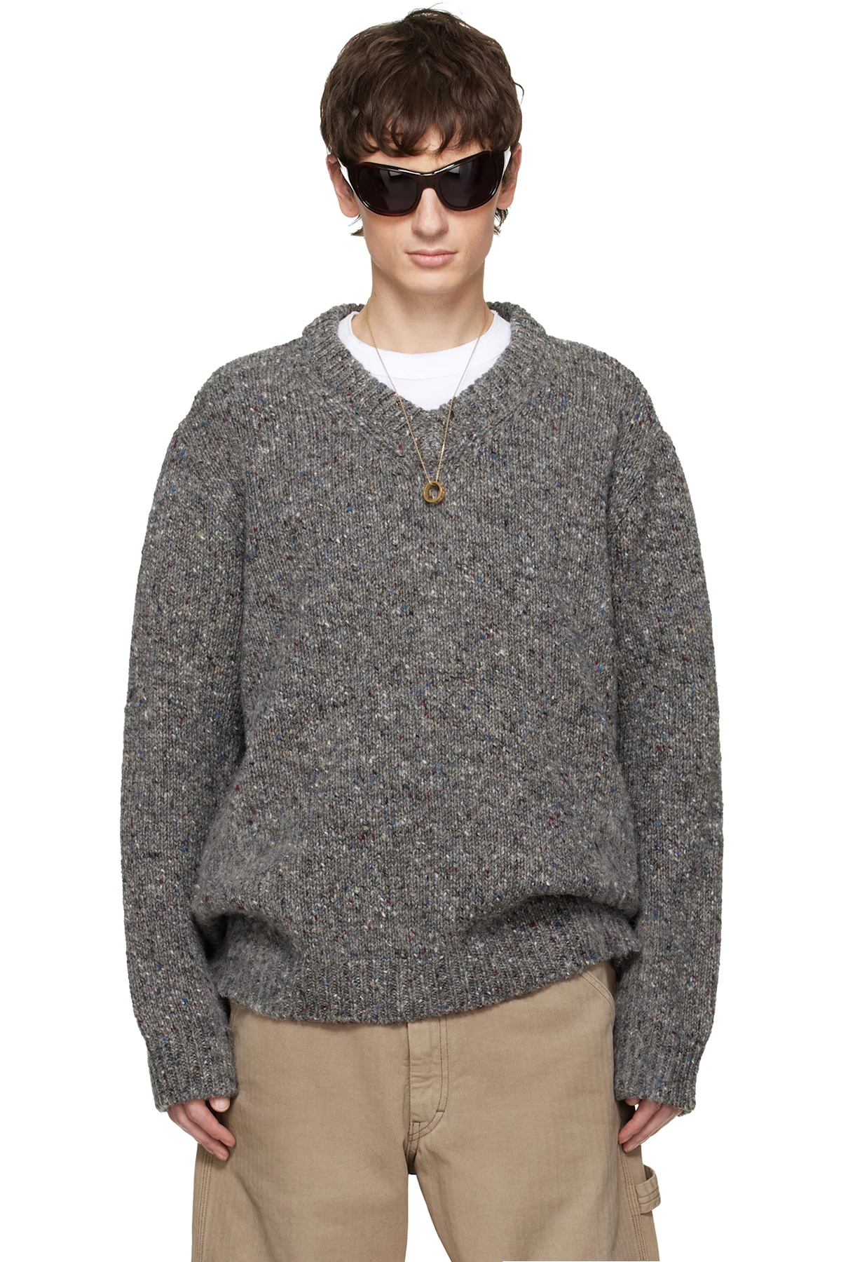 Gray 3 Gauge Sweater