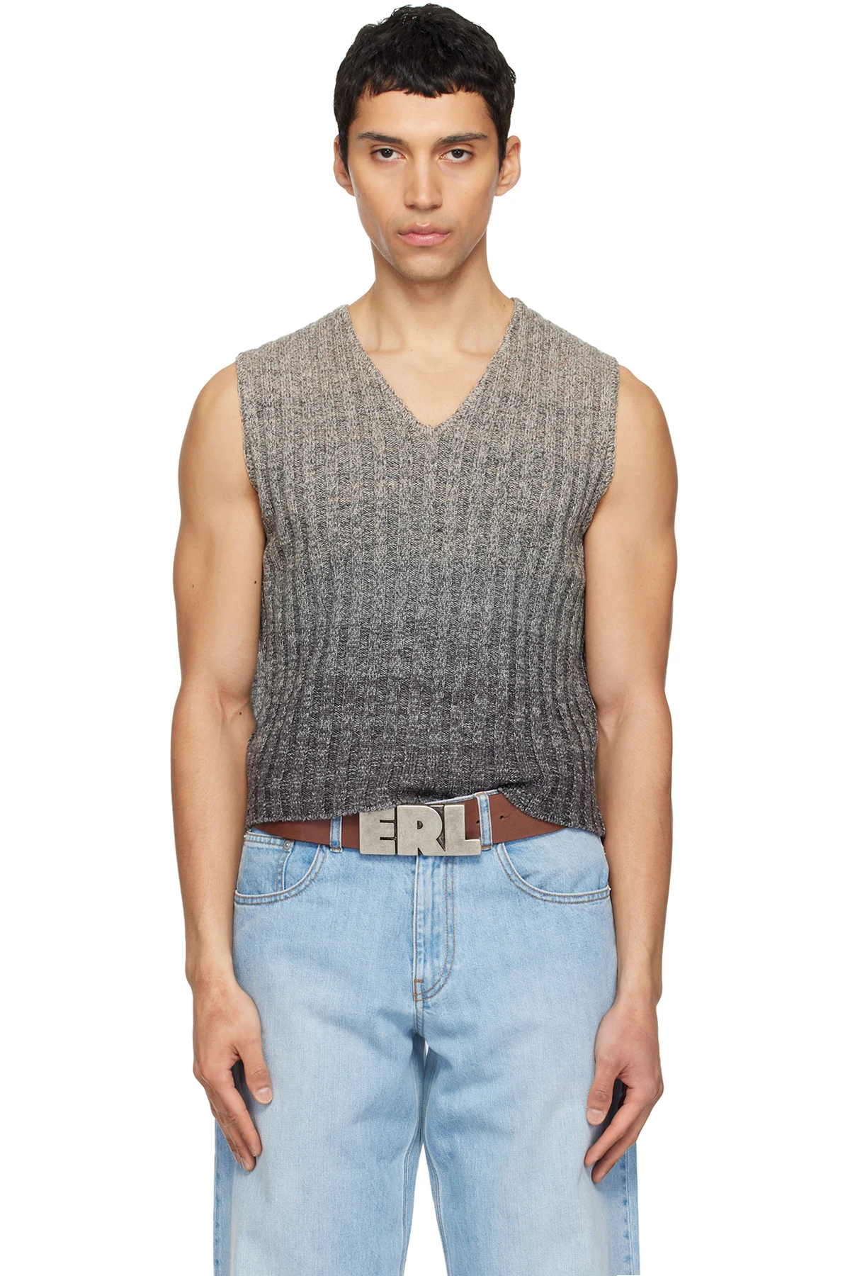 Gray Gradient Sweater Vest