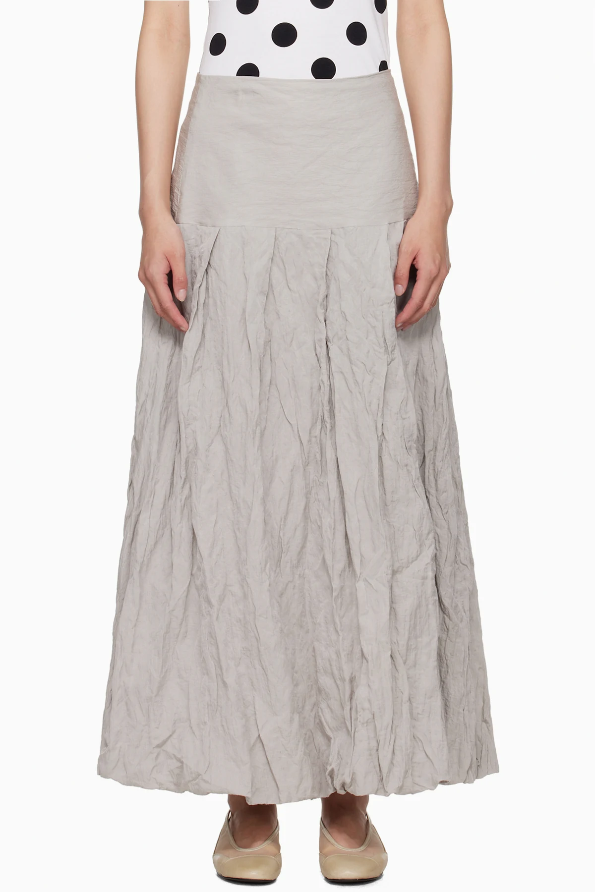 Gray Sluto Maxi Skirt