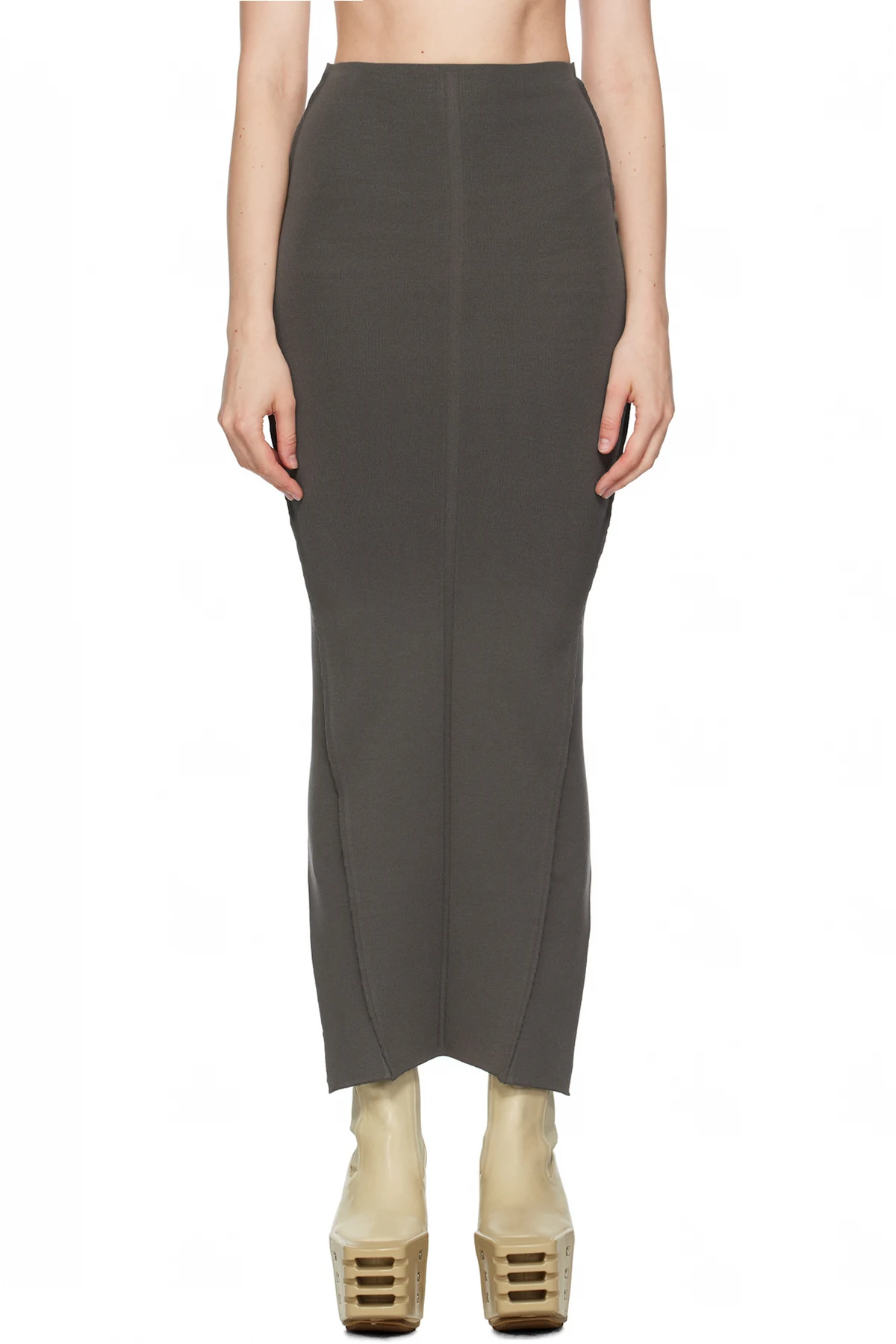 Gray Concordians Pillar Maxi Skirt