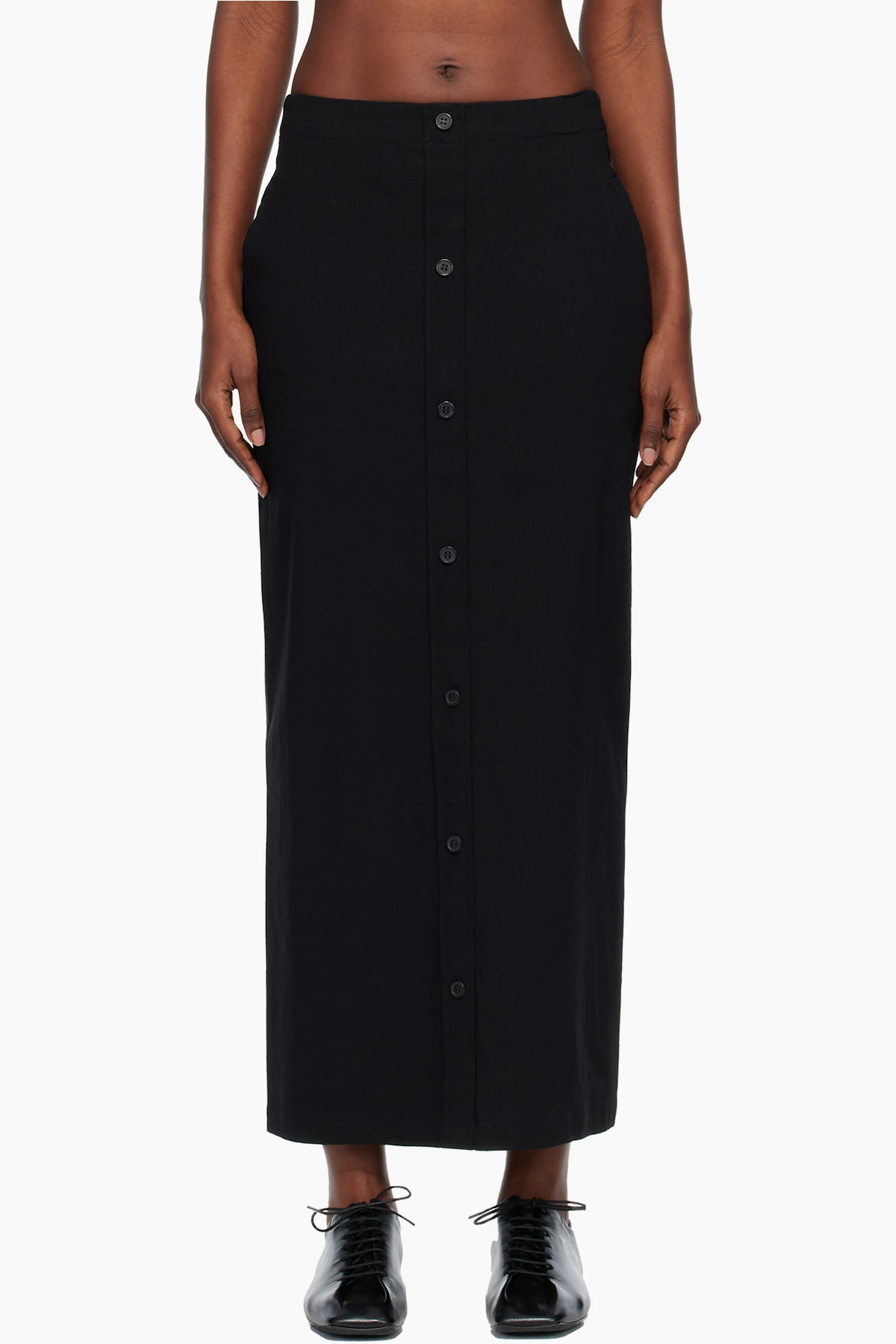 Black 'Like Torso Like Shirt' Maxi Skirt