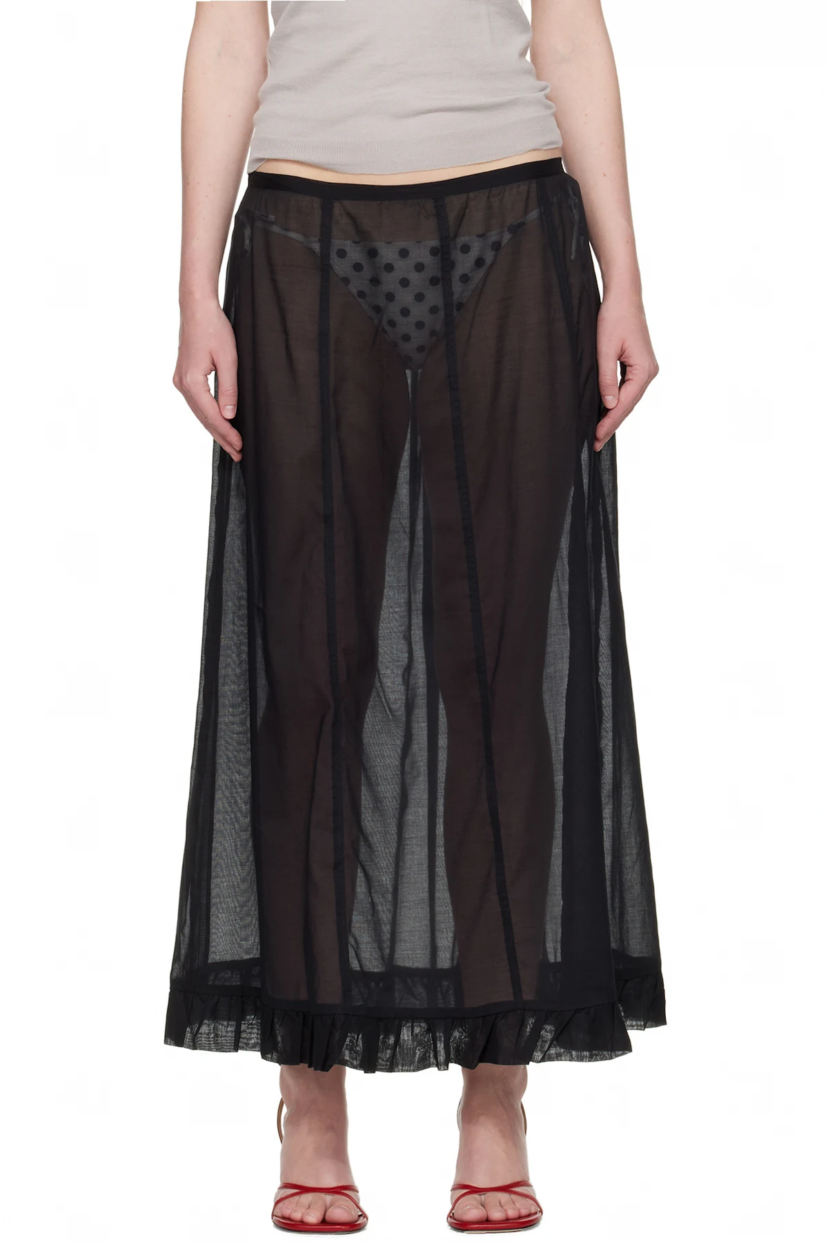 Black Andolini Maxi Skirt