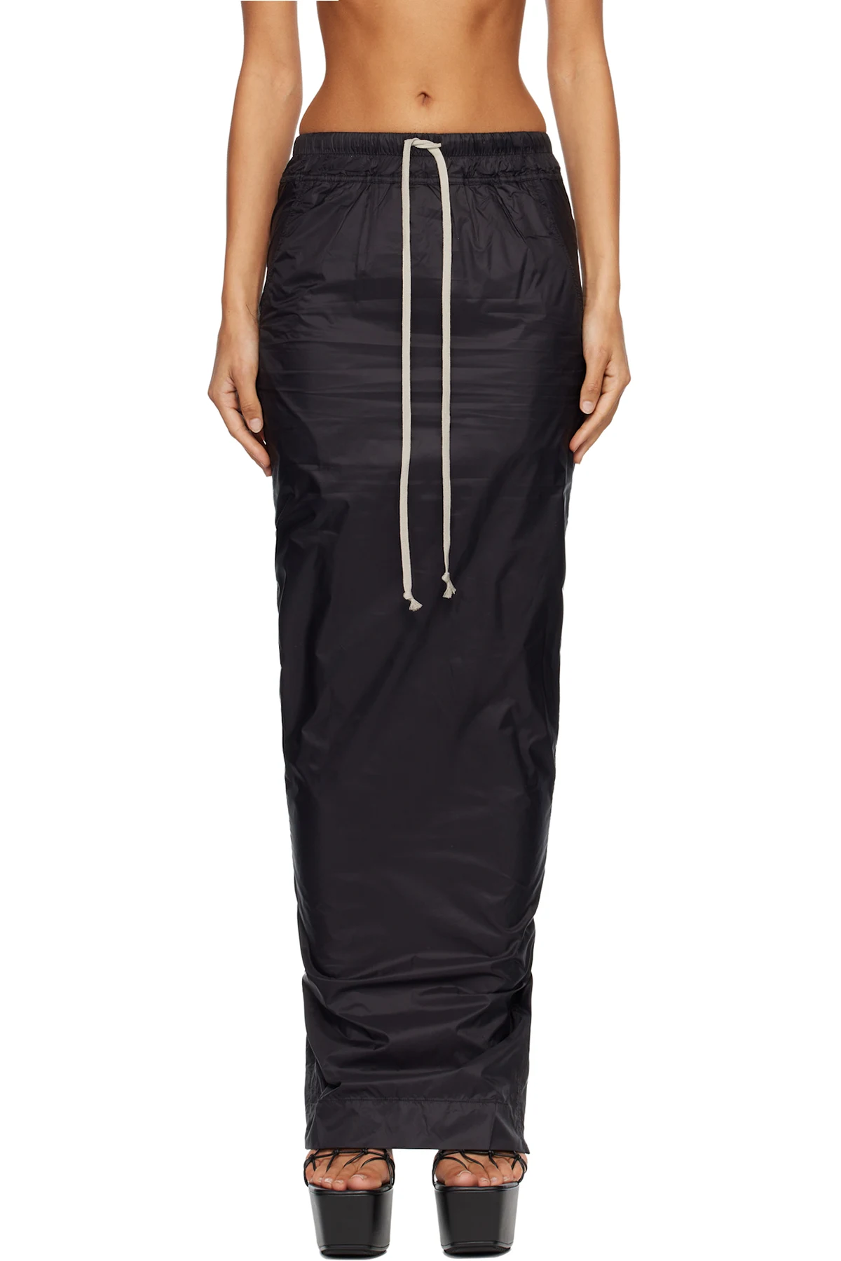 Black Concordians Pull On Pillar Maxi Skirt