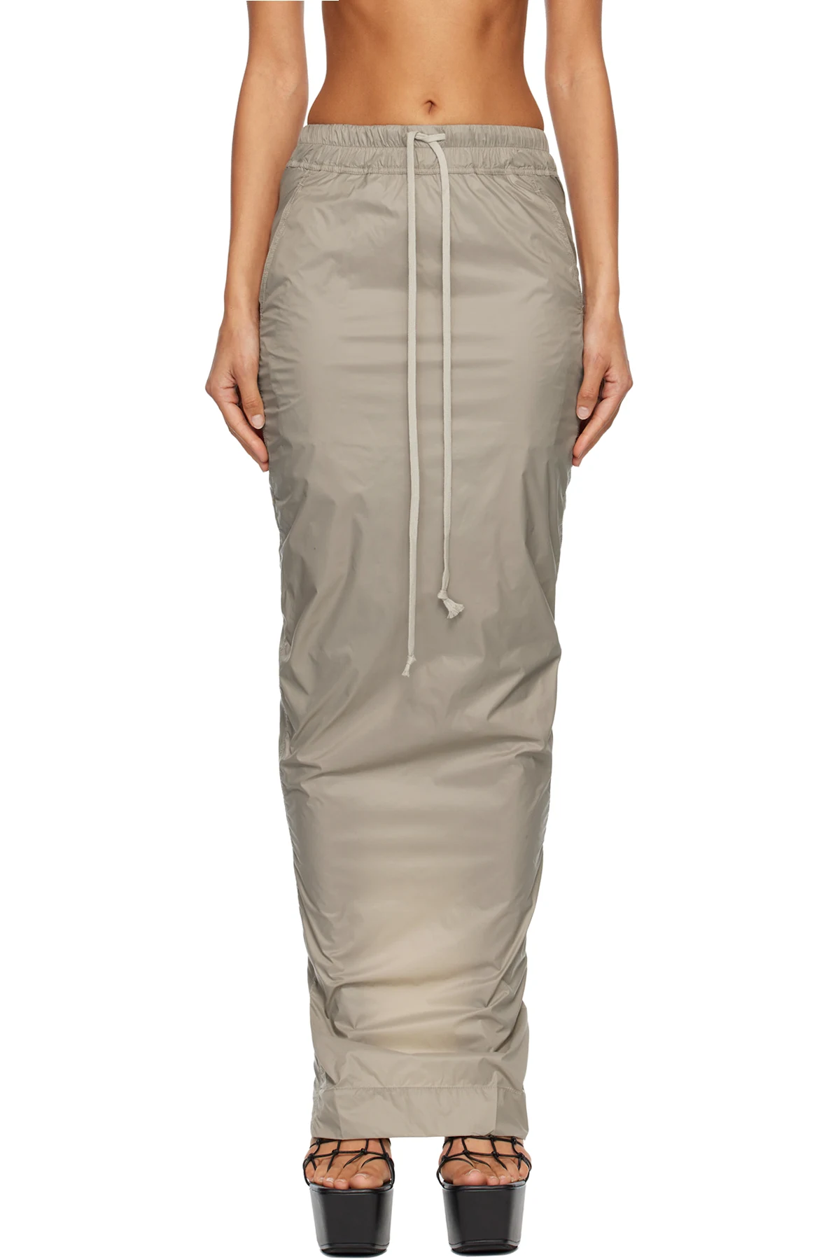 Taupe Concordians Pull On Pillar Maxi Skirt