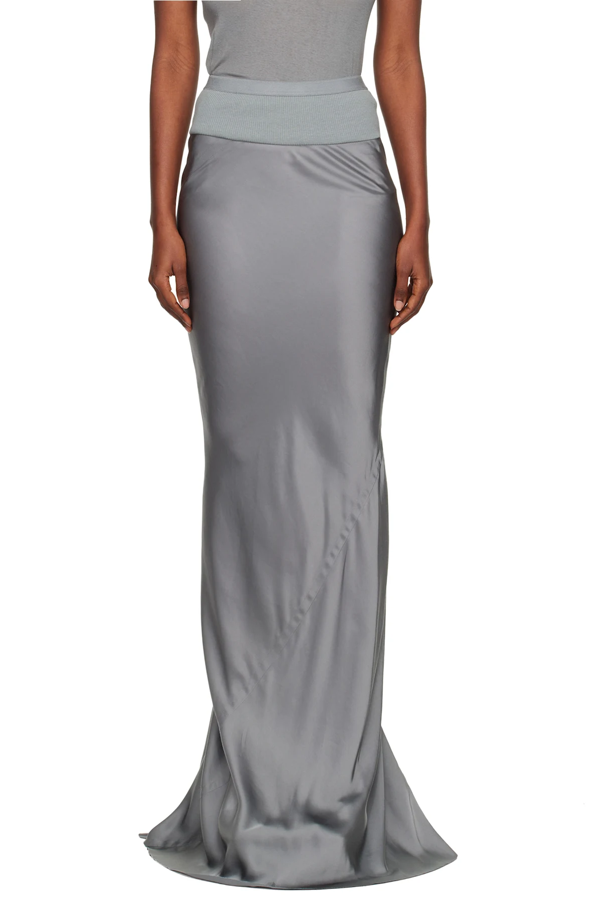 Gray Concordians Slim Coda Maxi Skirt