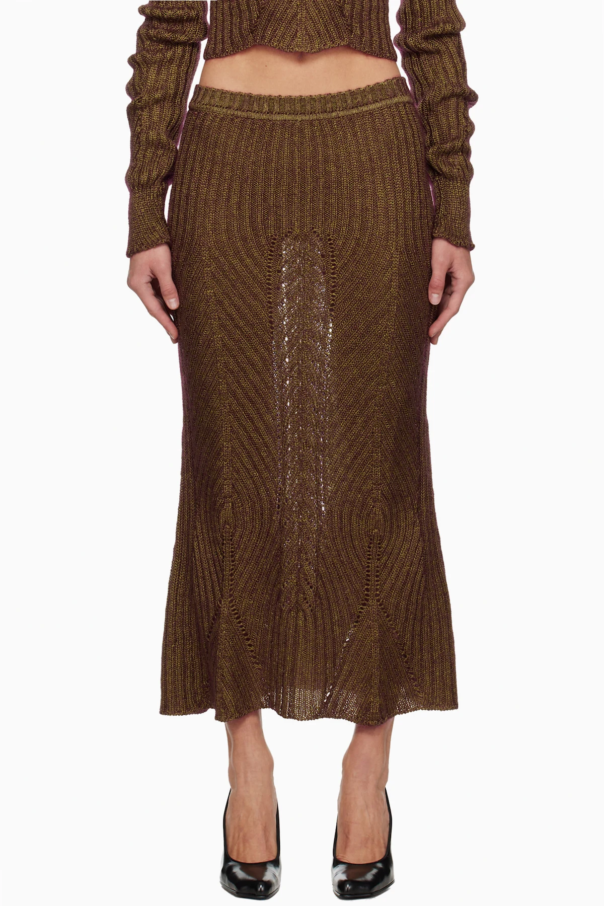 Brown Mary Maxi Skirt