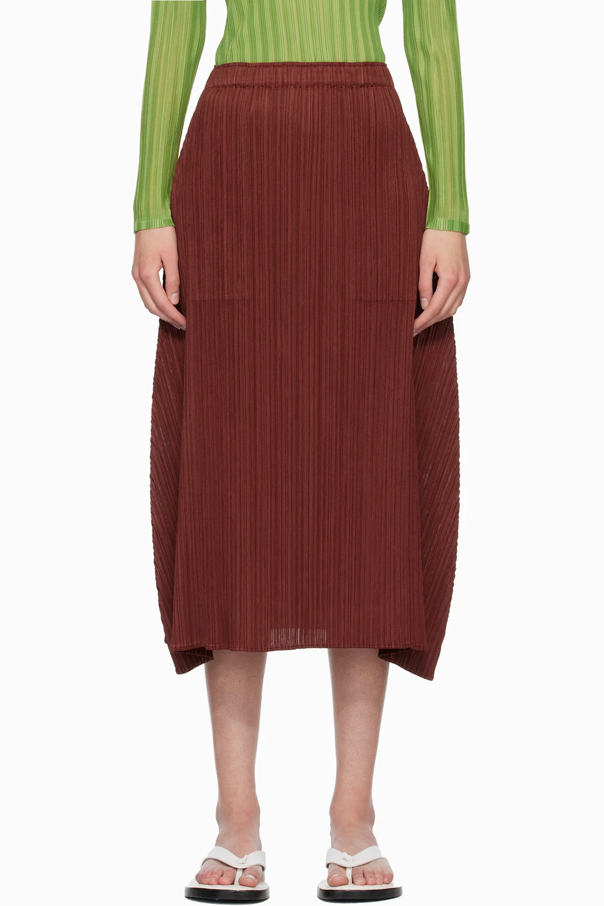 Burgundy Monthly Colors October Maxi Skirt