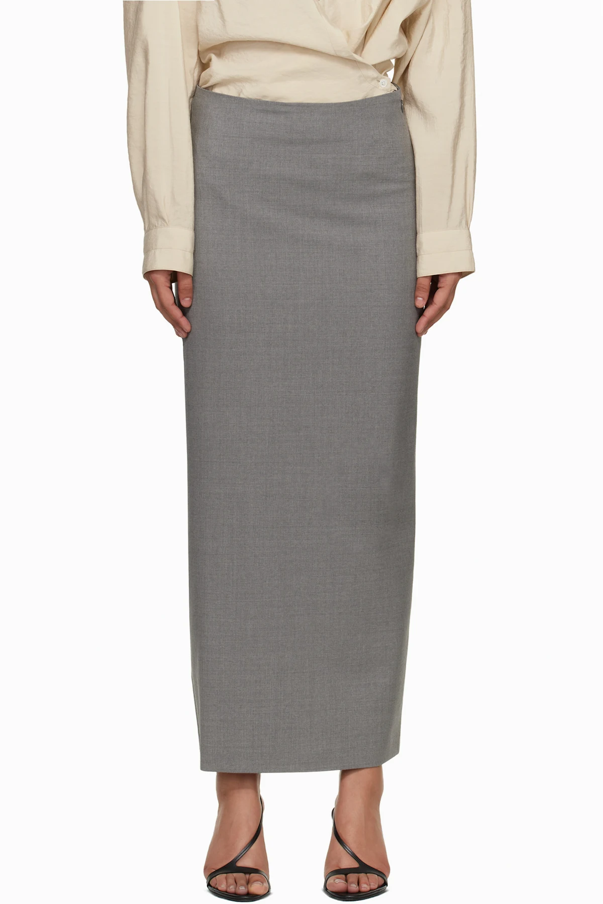 Gray Samos LDS Grain de Poudre Maxi Skirt