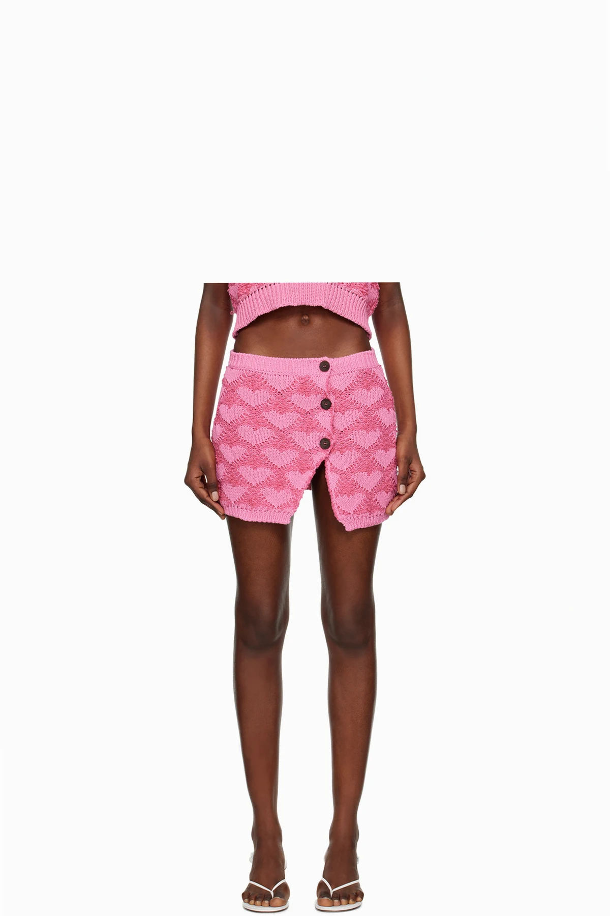 Pink Heart Miniskirt