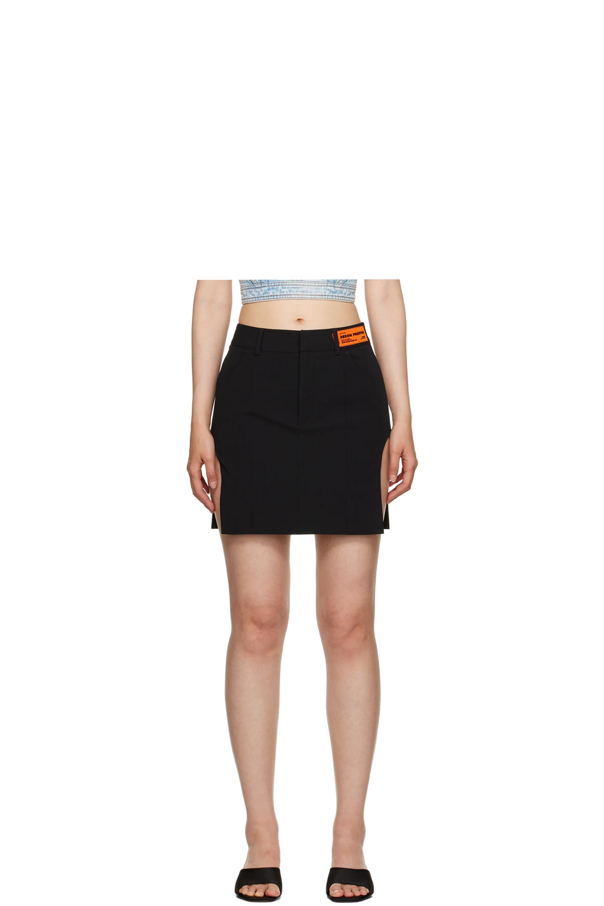 Black Cut Out Miniskirt