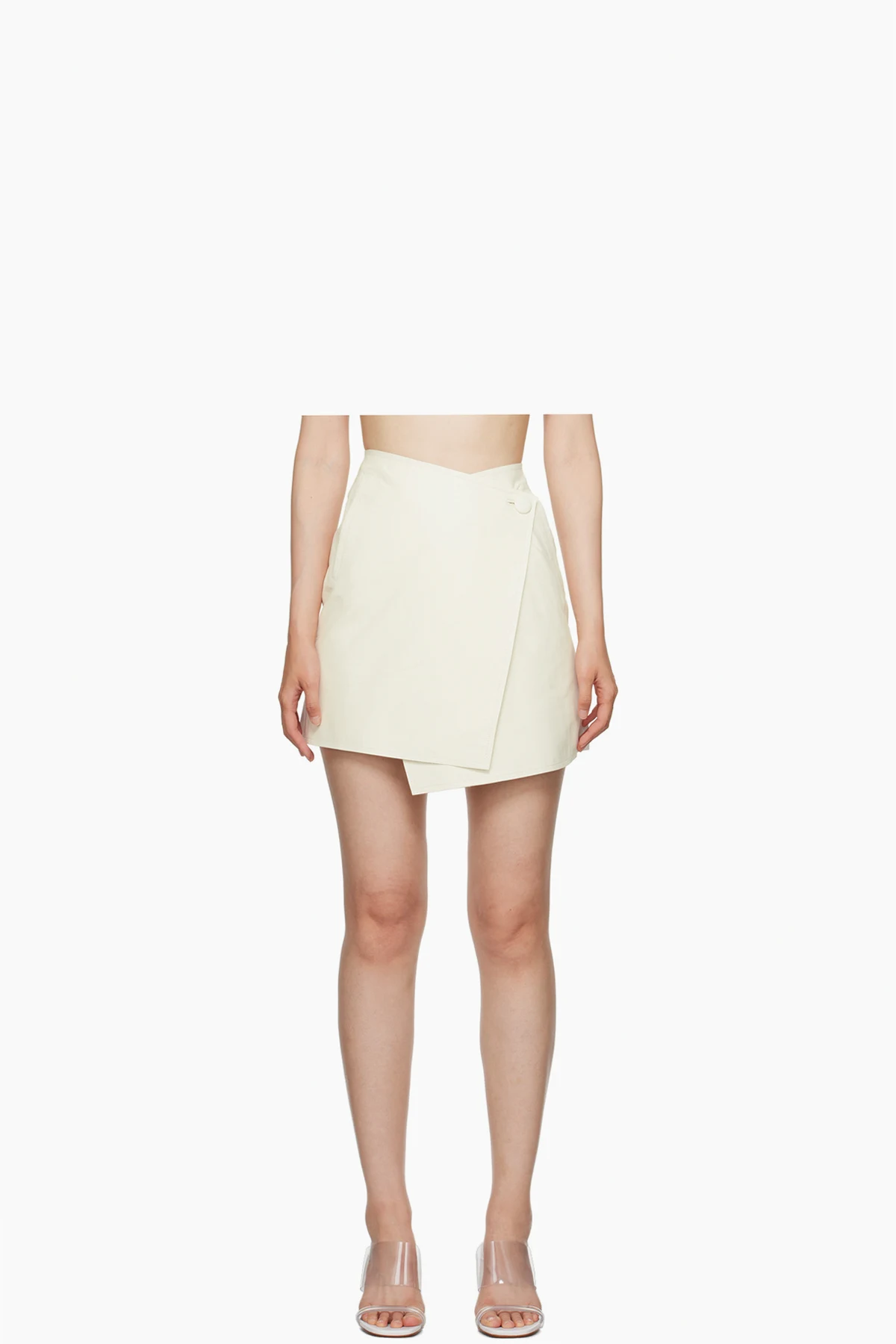 Off-White Esmaa Leather Miniskirt