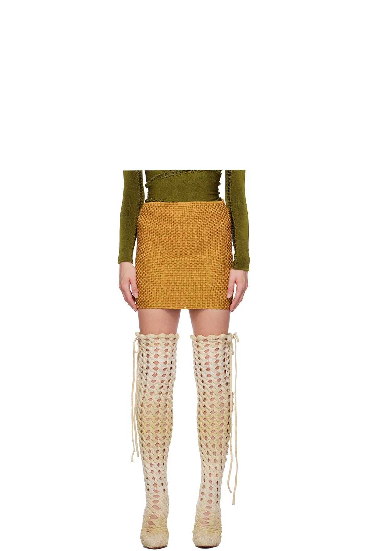 SSENSE Exclusive Orange Miniskirt