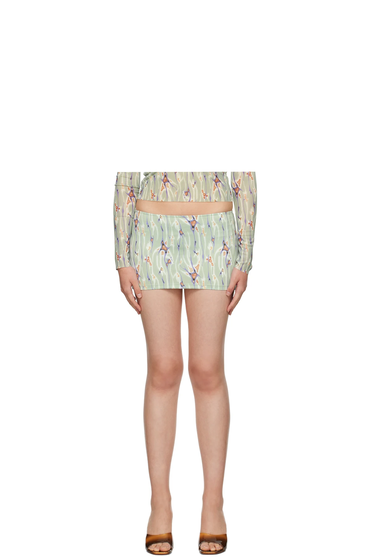 Green Retorno Miniskirt