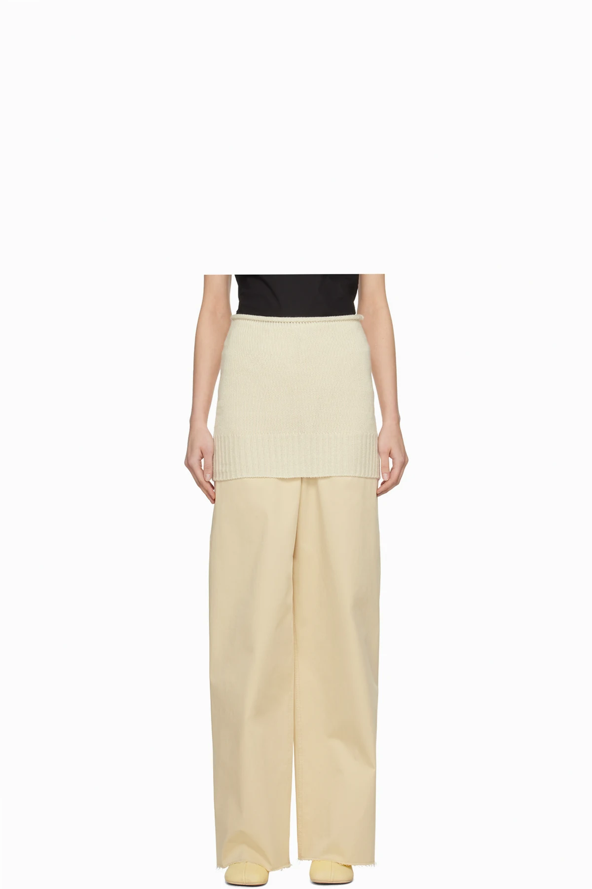 Off-White Rolled Edge Miniskirt