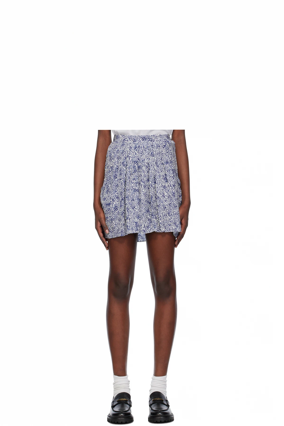 White & Blue Violaine Miniskirt