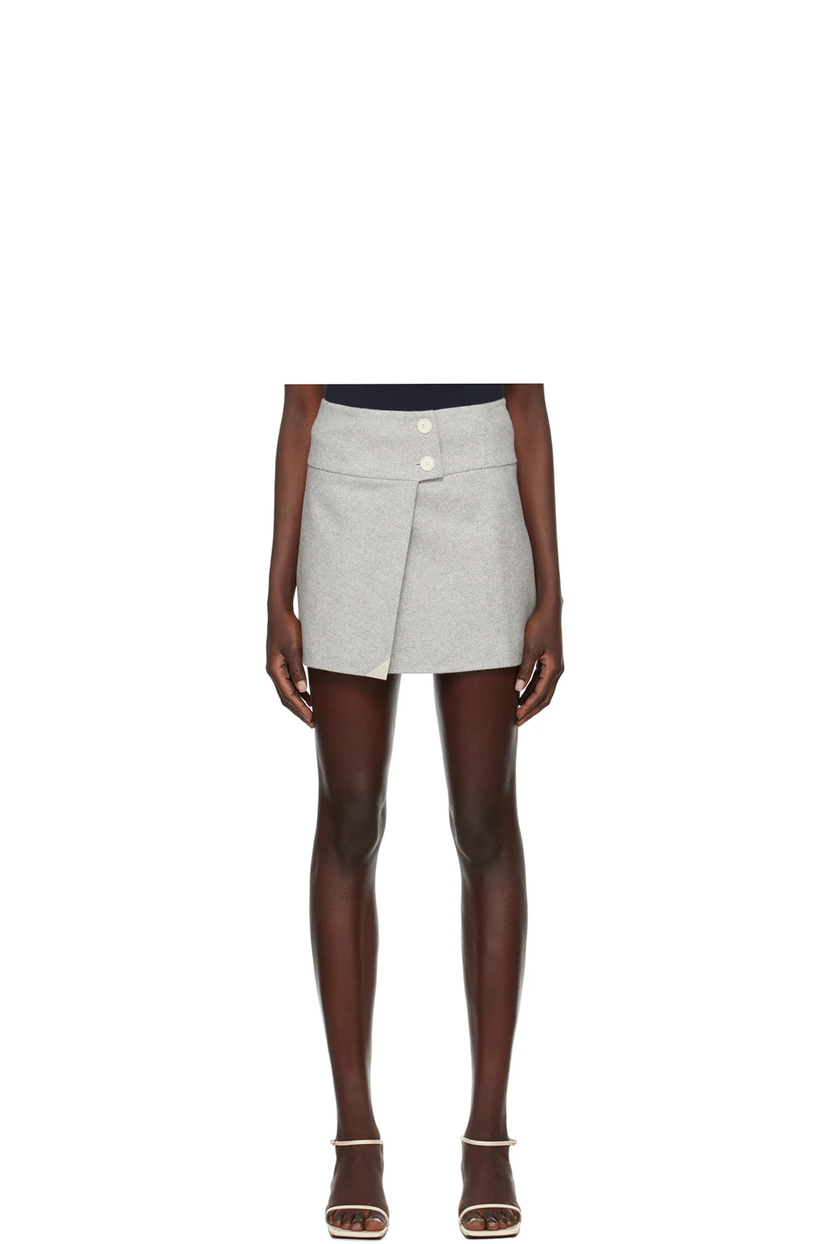 Gray Trento Miniskirt