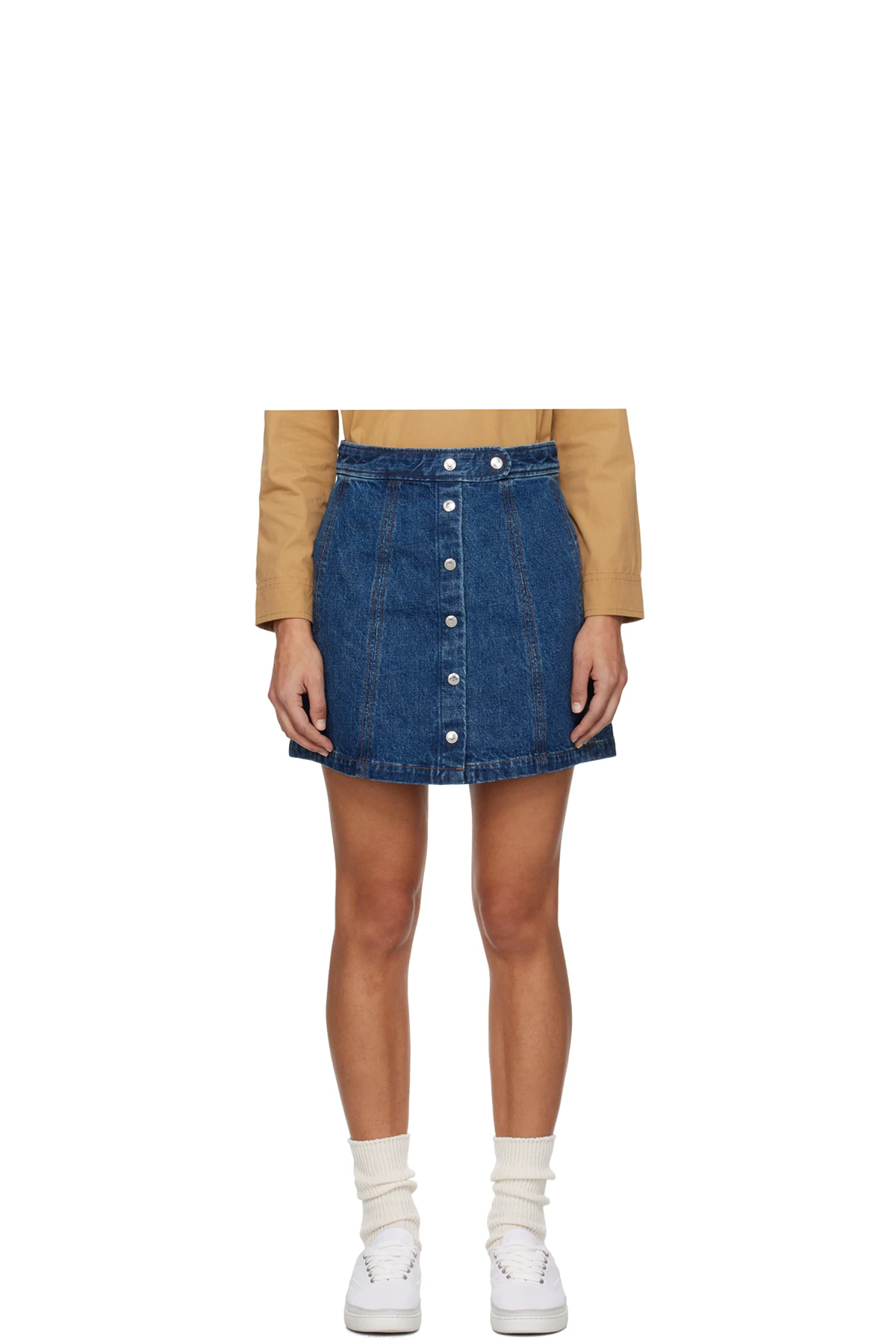 Indigo Poppy Miniskirt