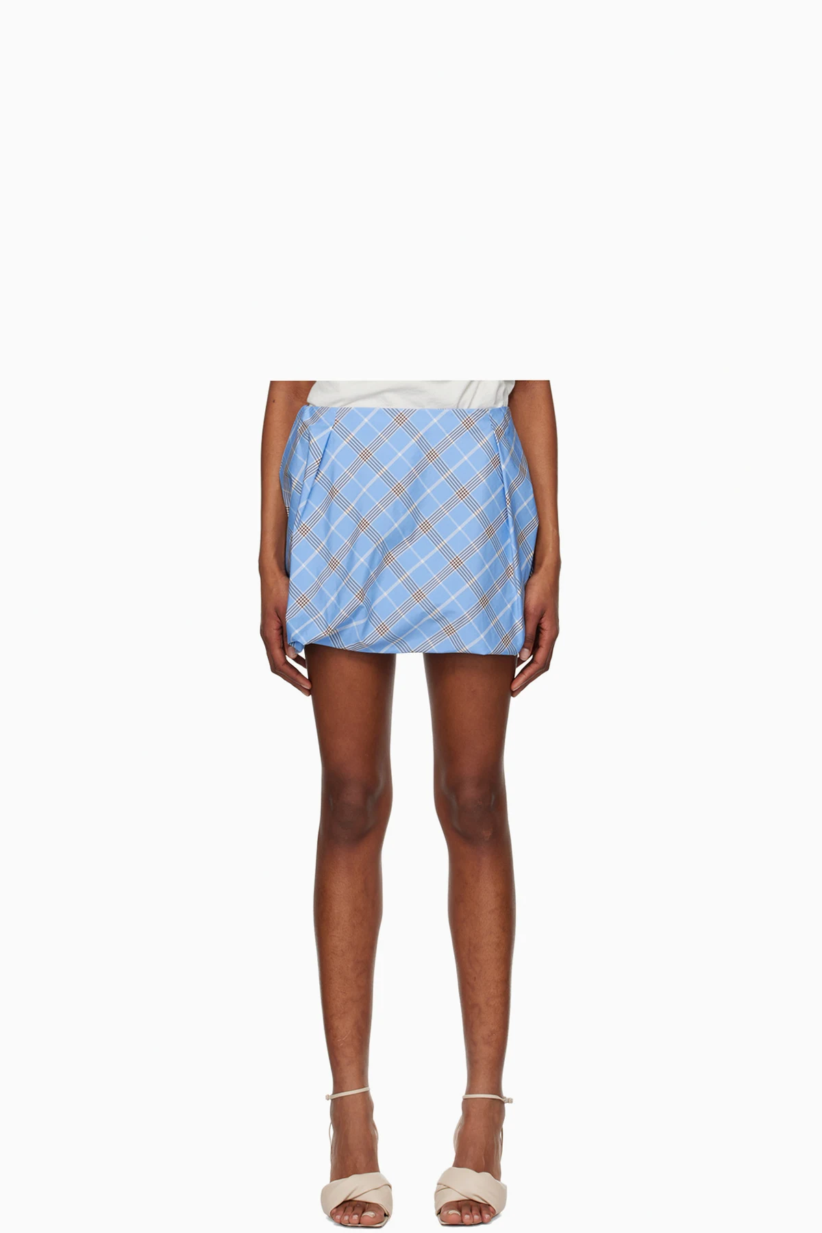 Blue Check Miniskirt