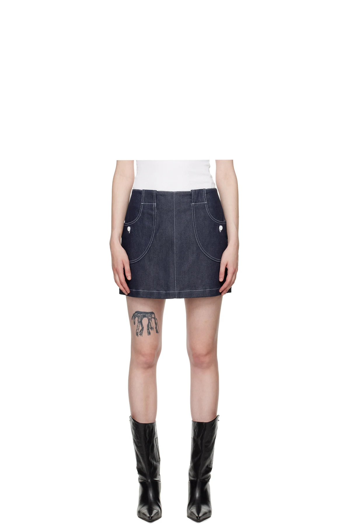 Indigo Katie Holmes Edition Samantha Denim Miniskirt