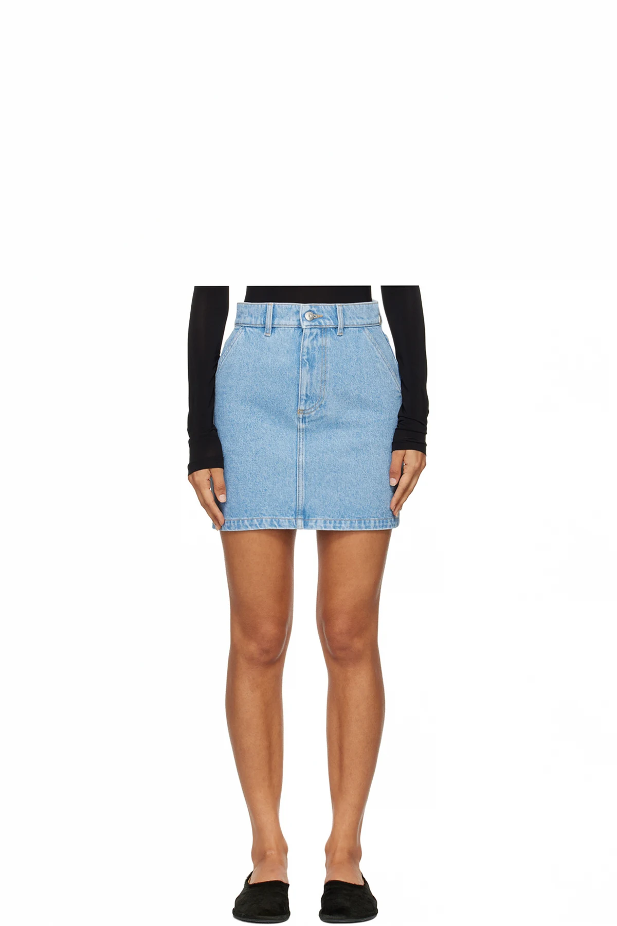 Blue Zazou Denim Miniskirt