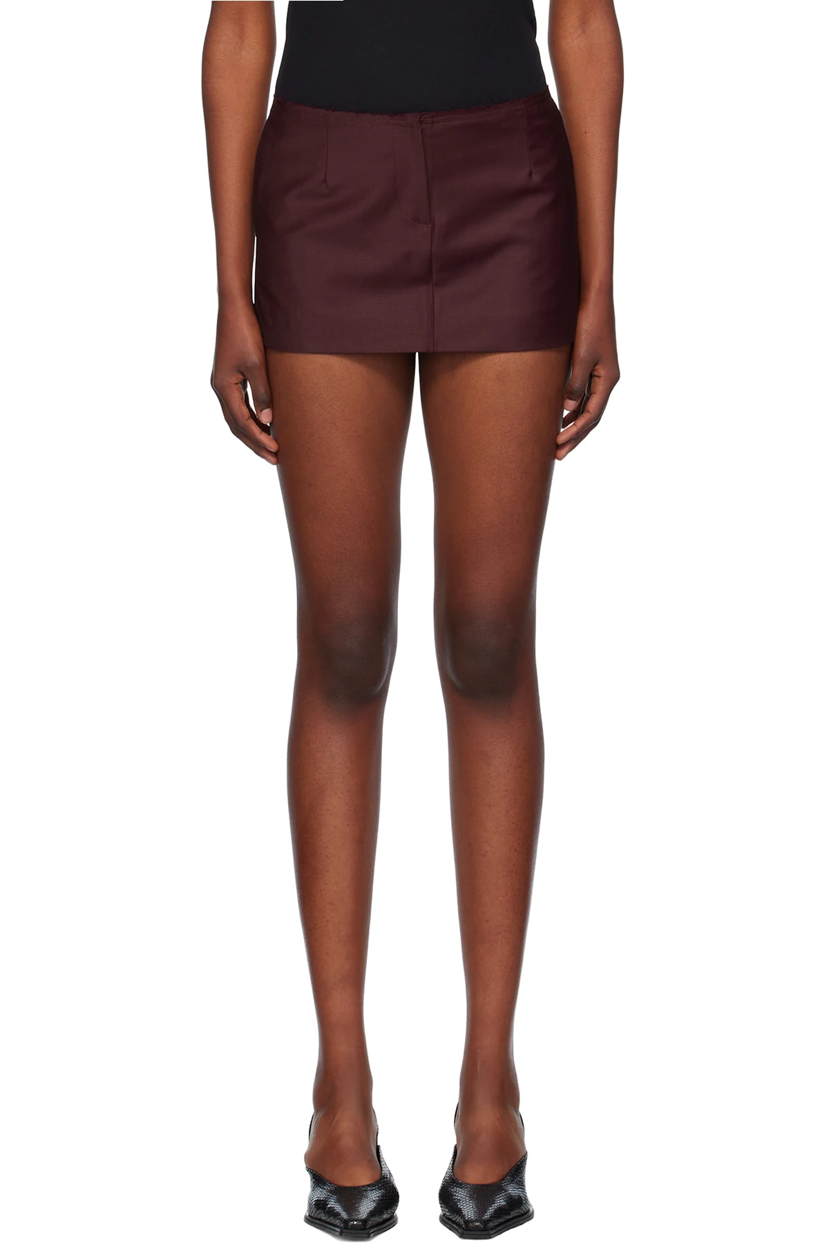 Burgundy Salas Miniskirt