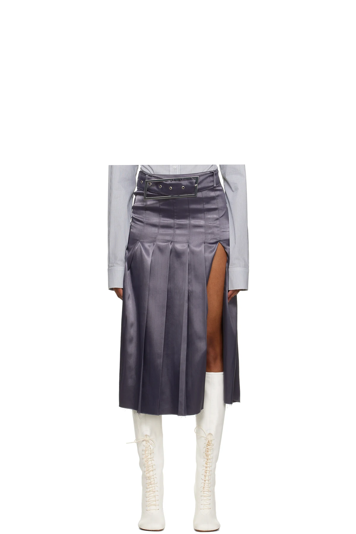 SSENSE Work Capsule – Gray Nimue Midi Skirt