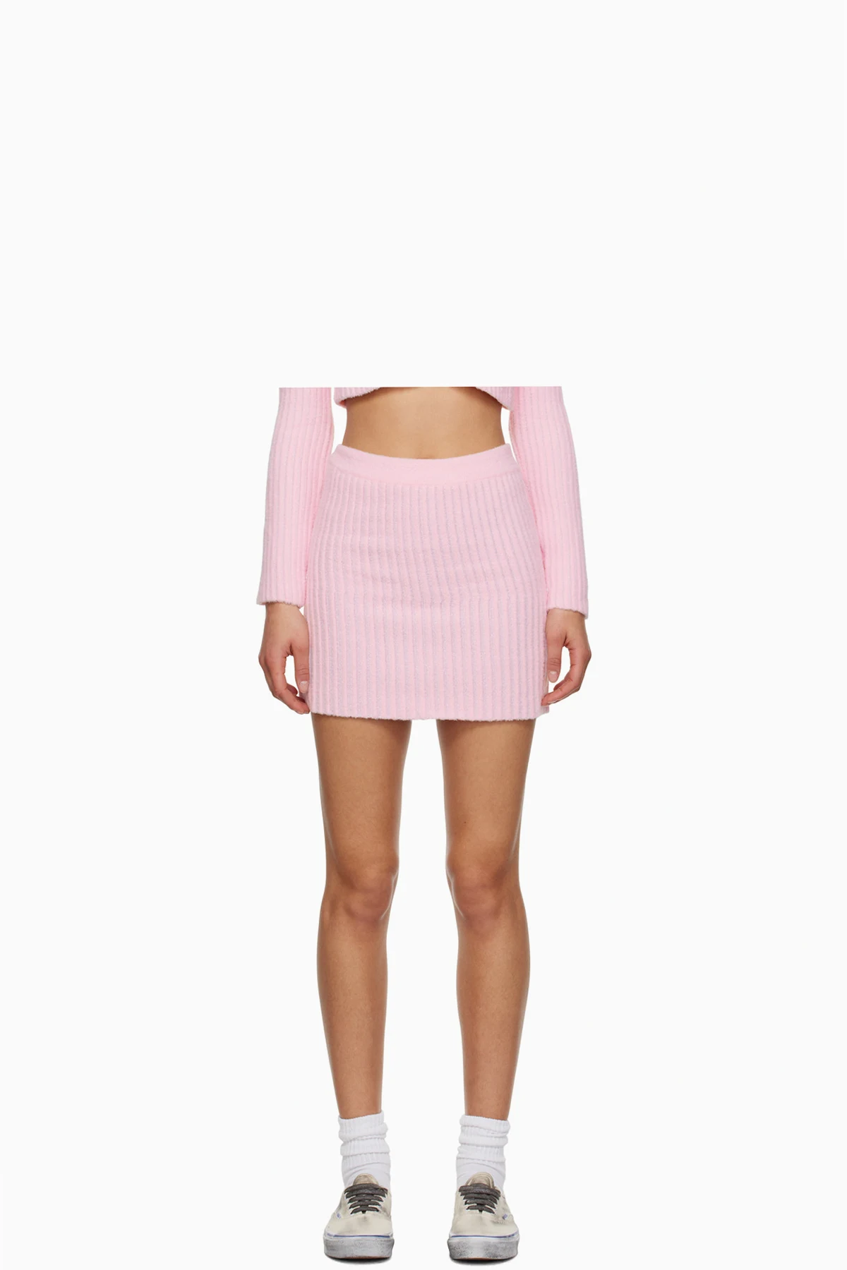 Pink Cheerleader Midi Skirt