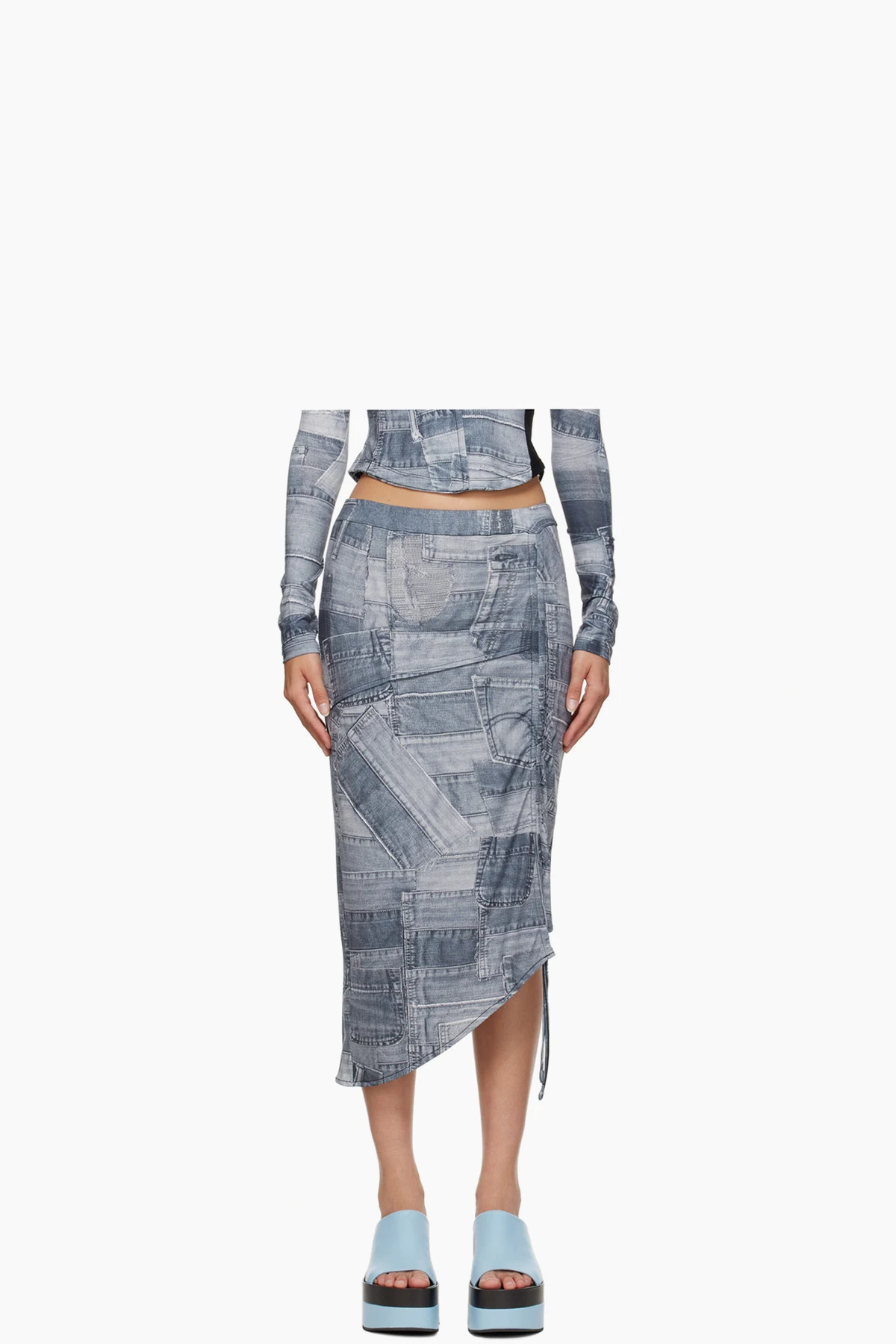 Black Anja Midi Skirt