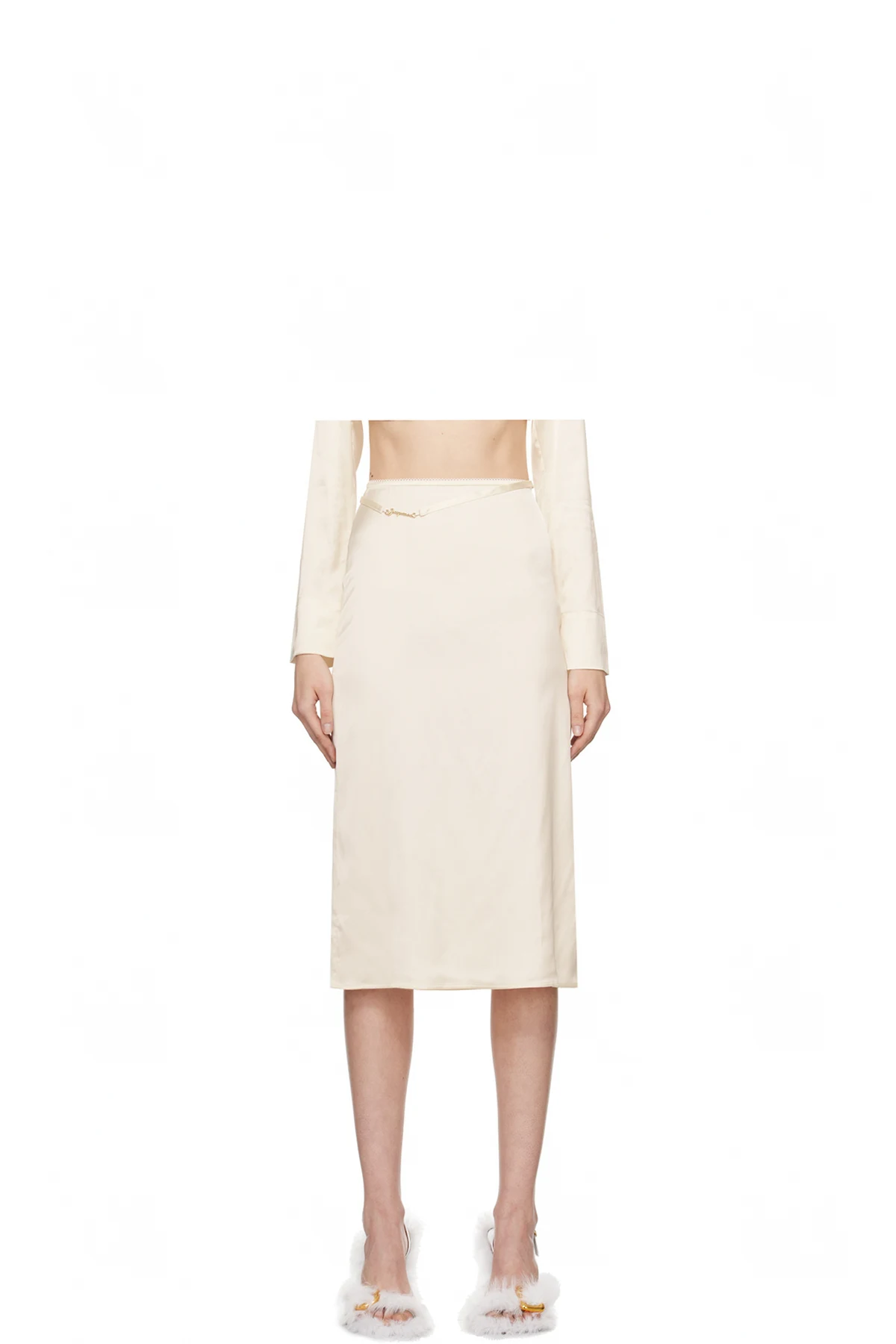 Off-White Le Papier 'La Jupe Notte' Midi Skirt