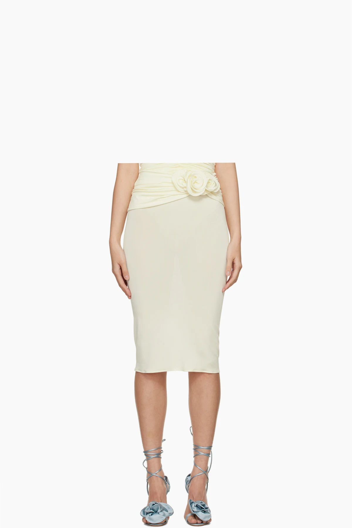 Off-White Wrap Midi Skirt