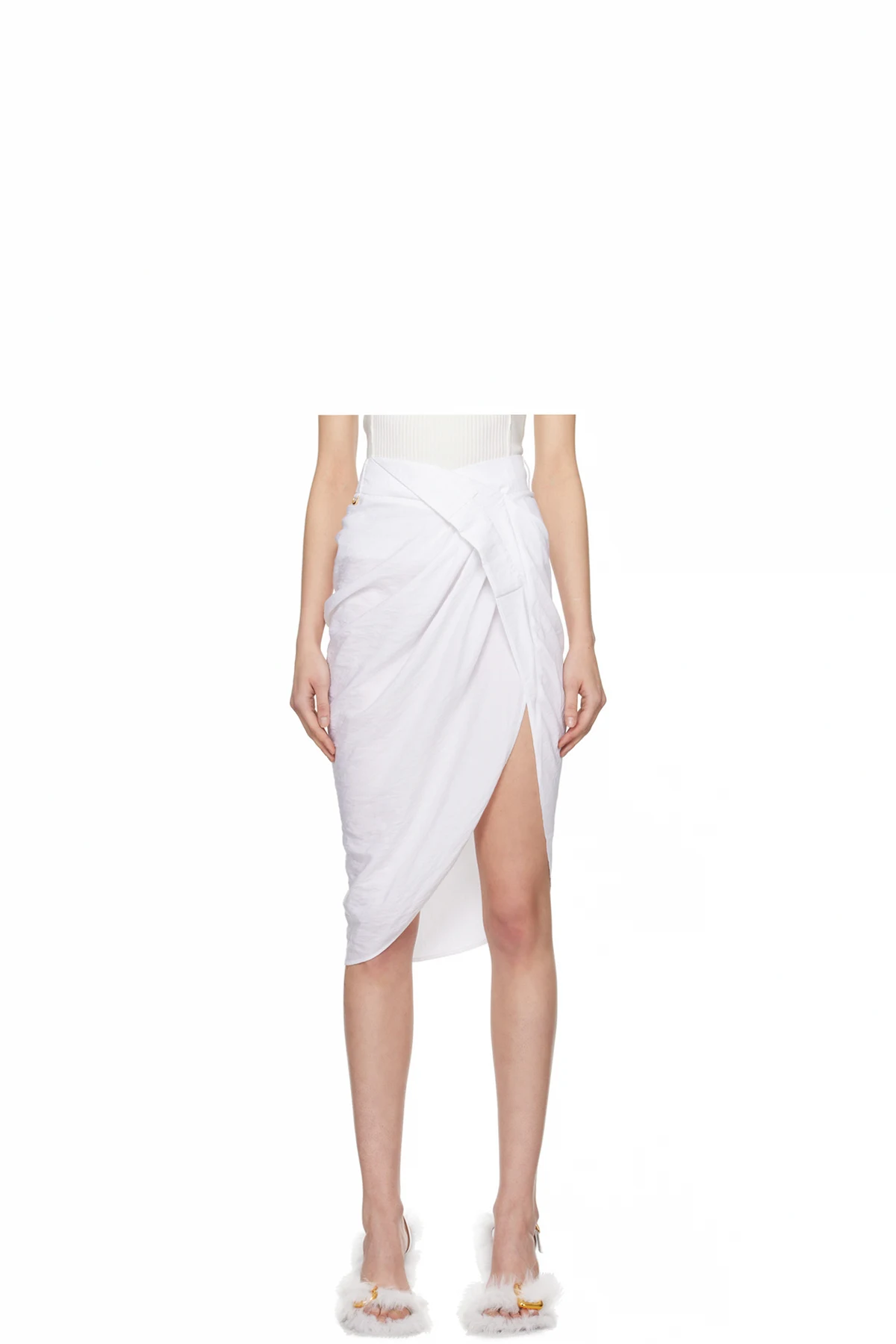 White Les Classiques 'La Jupe Saudade' Midi Skirt
