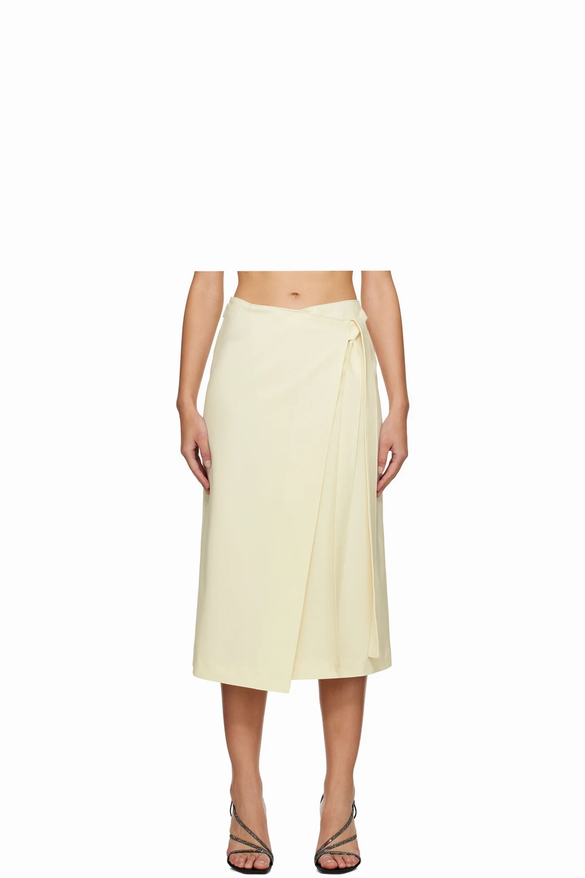 Off-White Wrap Midi Skirt