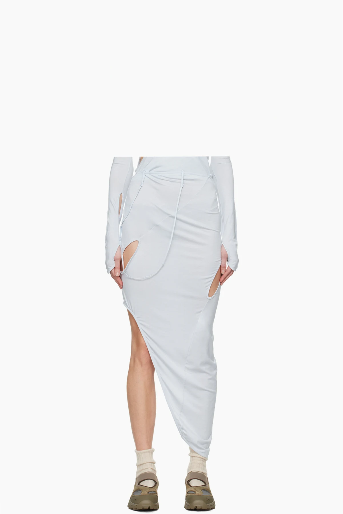 Blue 6.0 Center Midi Skirt