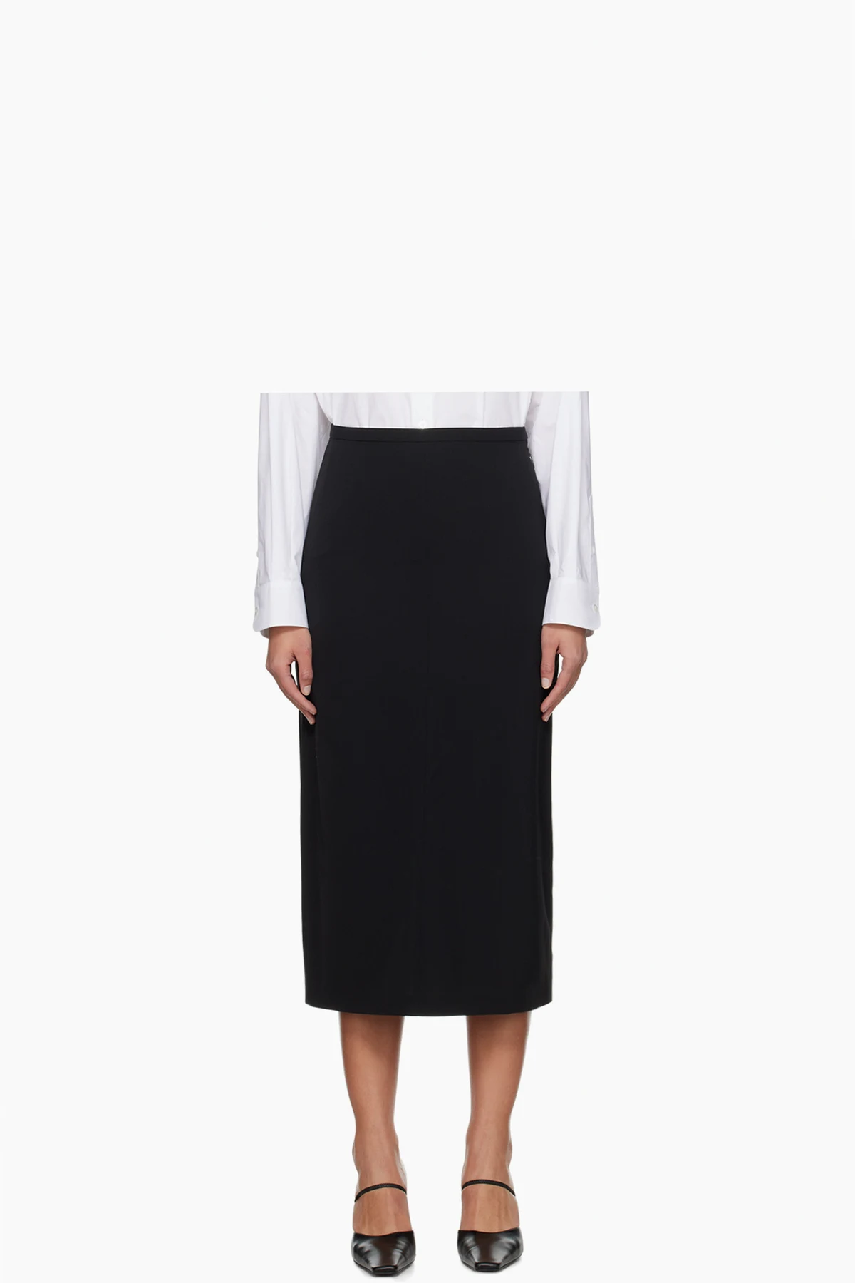 Black Matias Midi Skirt