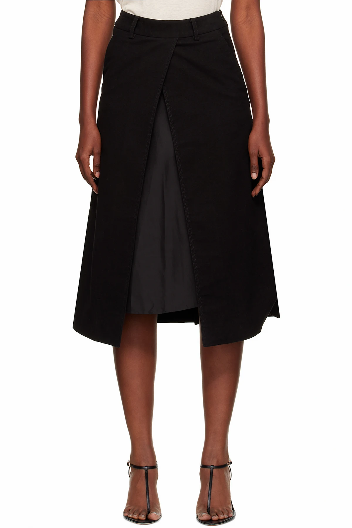 Black Grace Midi Skirt