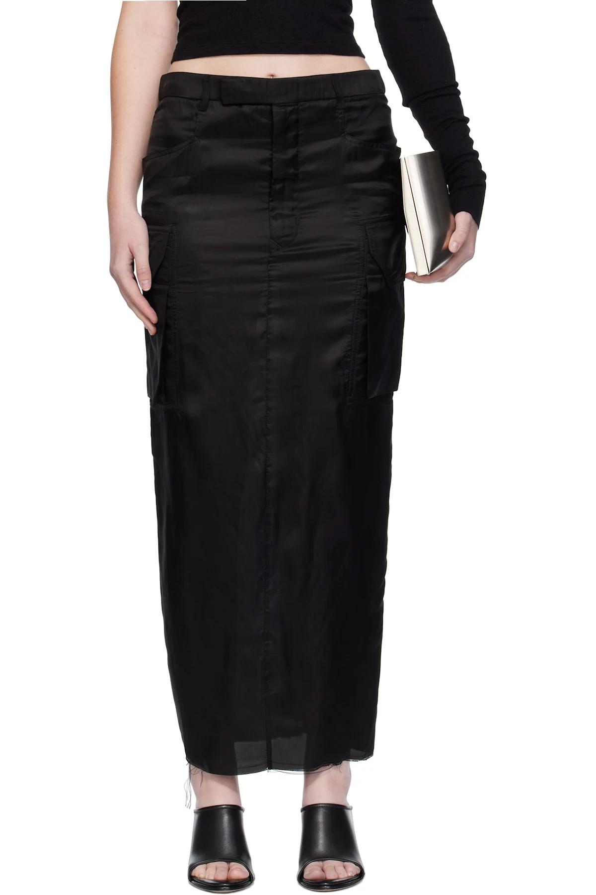 Black Concordians Firbanks Midi Skirt