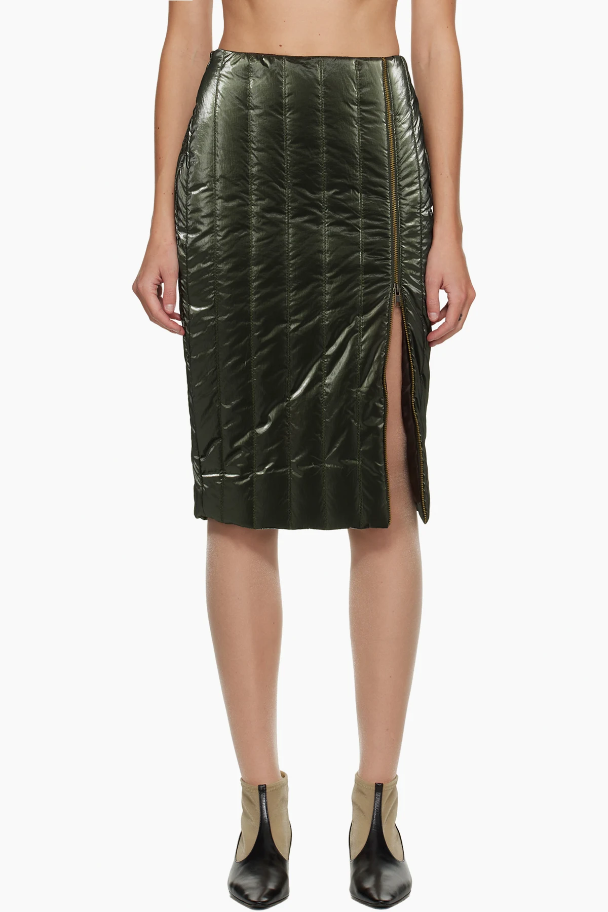 SSENSE Exclusive Green Josephine Midi Skirt